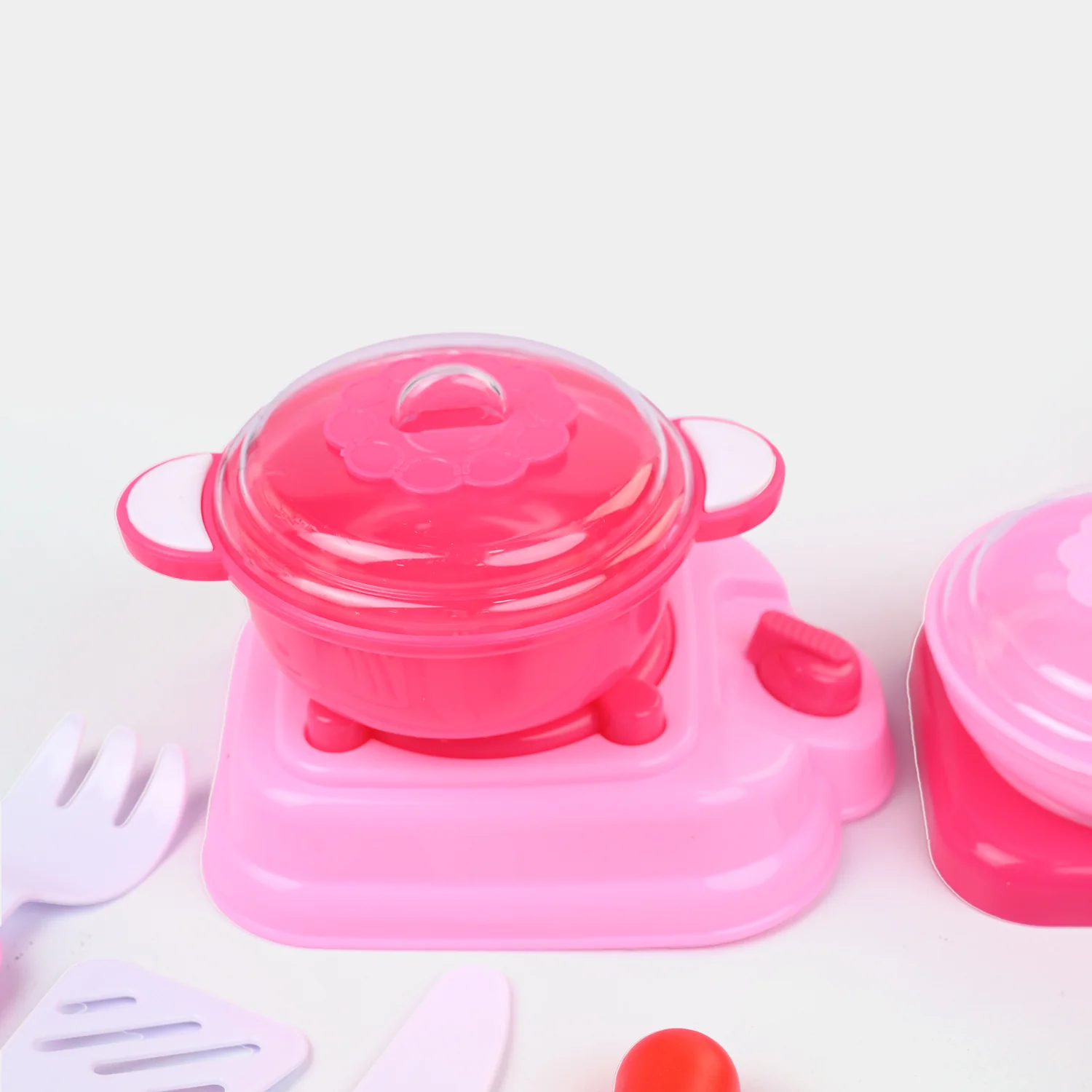 My Little Kitchen Chef Cooking Set detail view - pretend food and cutlery