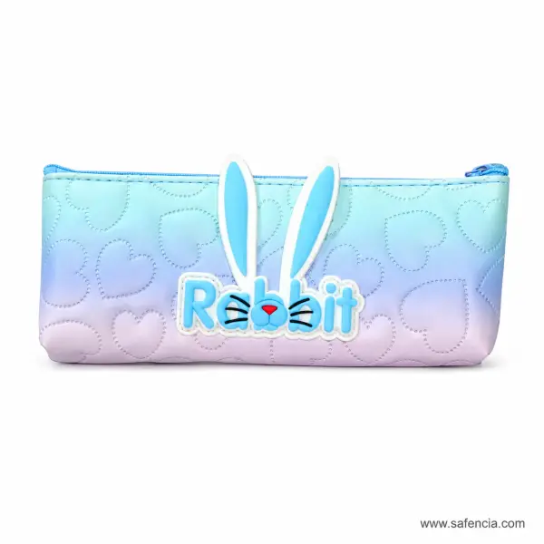 Rabbit Ears Quilted Pencil Pouch — Five Ombre Colourways