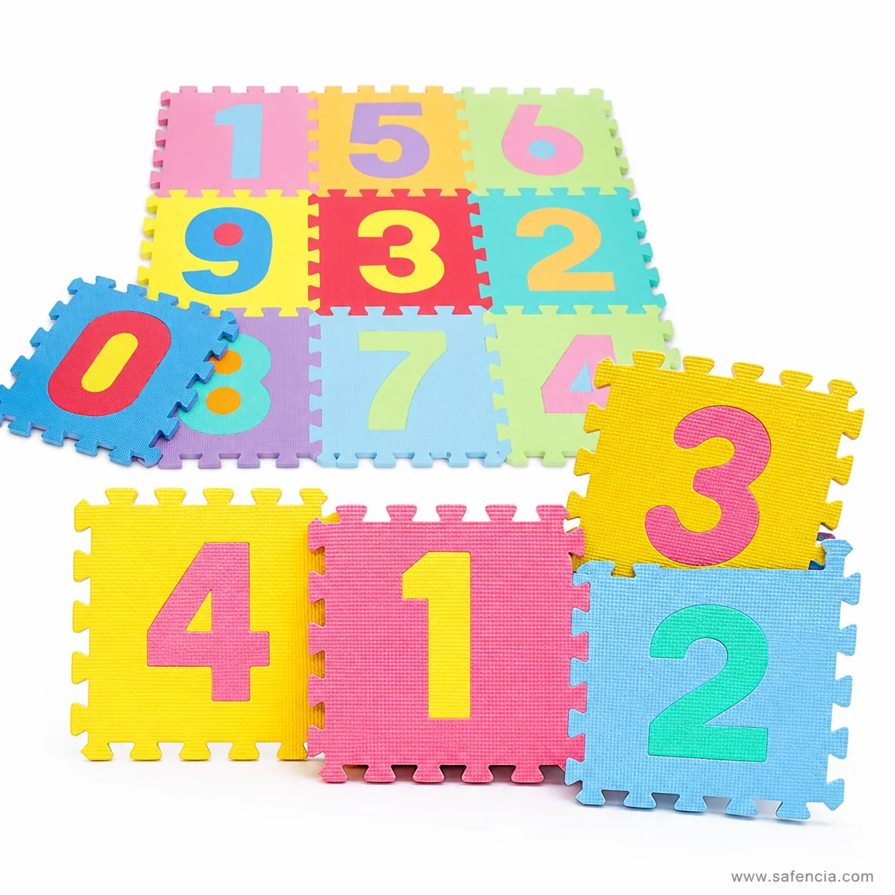 Pop-out number tiles detail