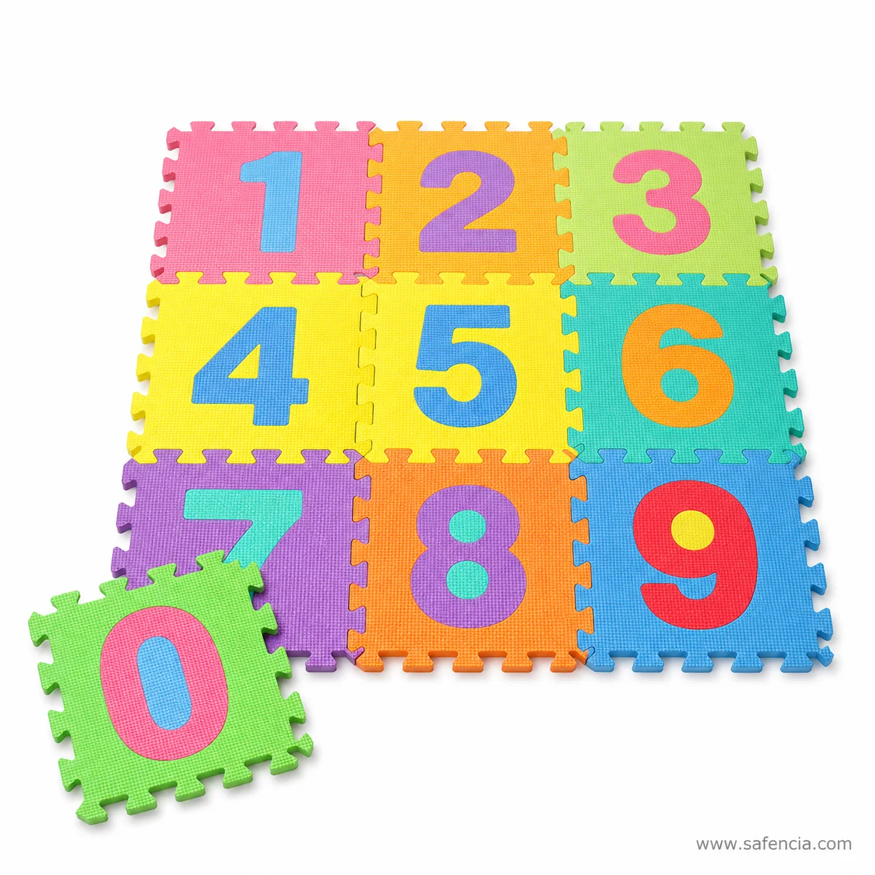 Floor mat puzzle arrangement
