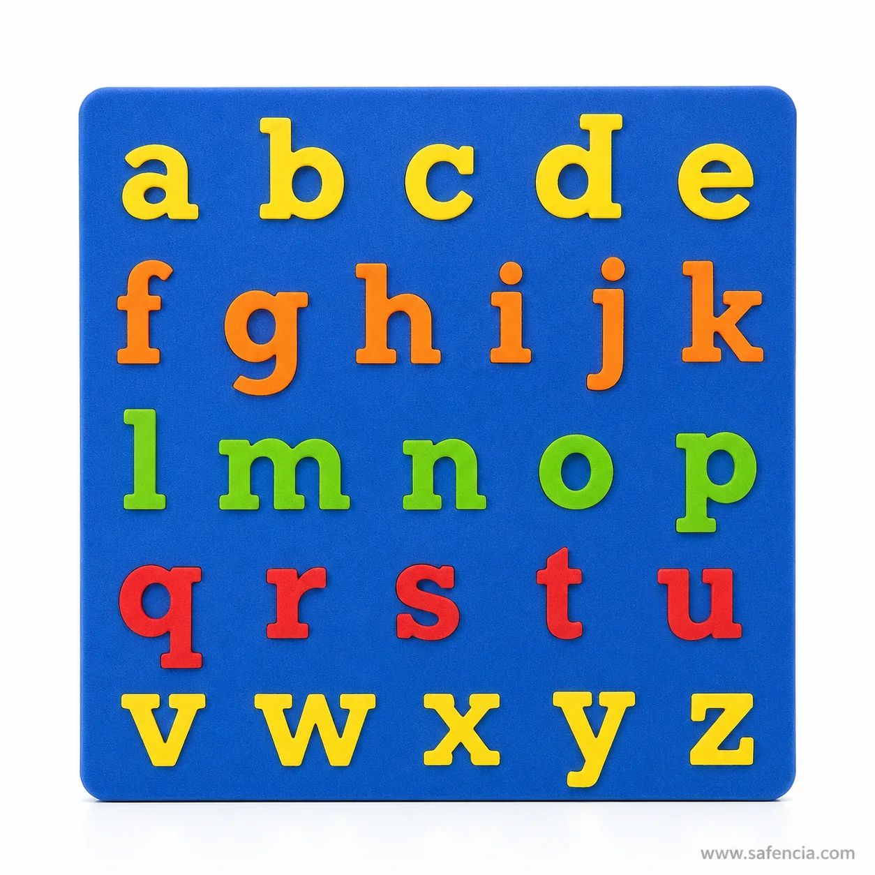 Foam letters learning board