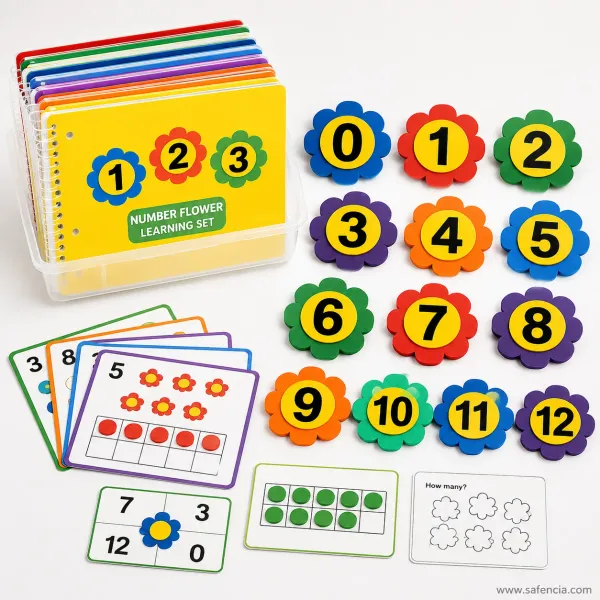 Foaming Counting Flower & Circle 123 Math Learning Set