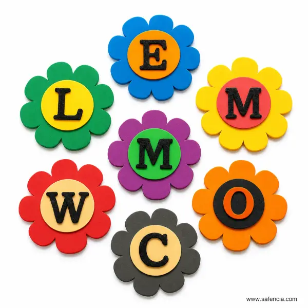 Foaming Glitter Flowers 'WELCOME' Large Classroom Banner Set
