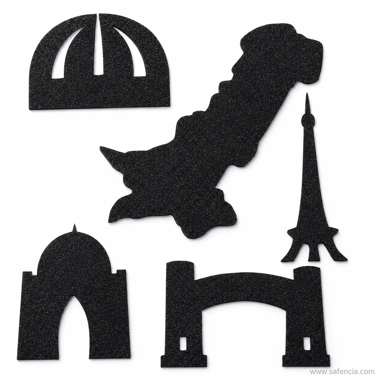 Pakistan national monuments cutouts collection