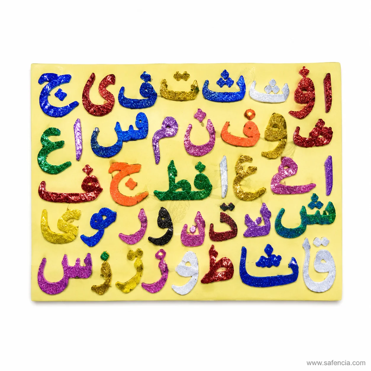 Urdu letters with nuqtas detail