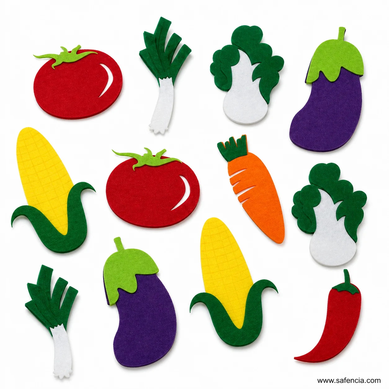 School vegetable science chart with 3D foam veggies