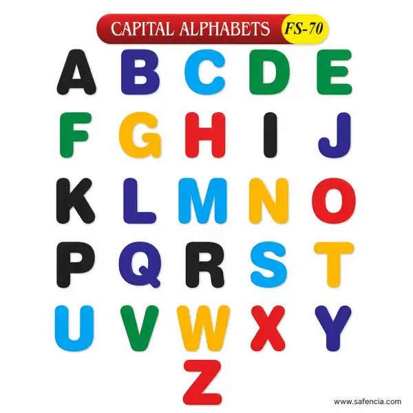 Capital Alphabet Foam Letters A to Z (FS-70, 26 Cut-Out Letters)