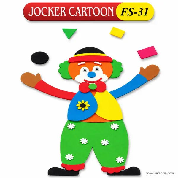 Joker Cartoon Foam Wall Cut-Out (FS-31, Juggling Clown)
