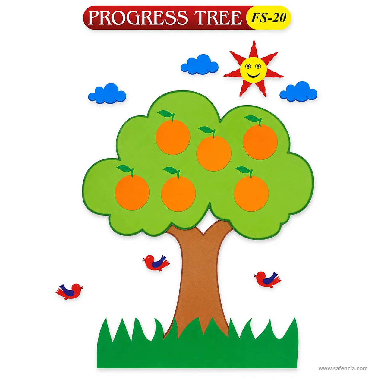 Progress tree foam set with the red banner and the FS-20 model code in view