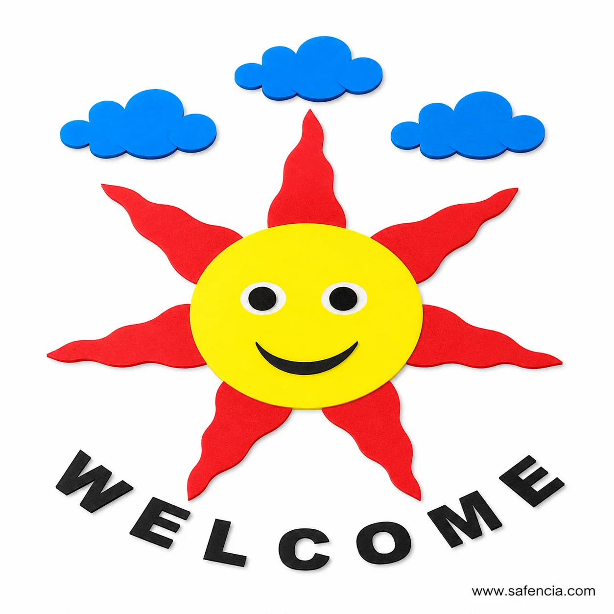 Welcome Sun foam wall set with the red banner and the FS-33 model code in view