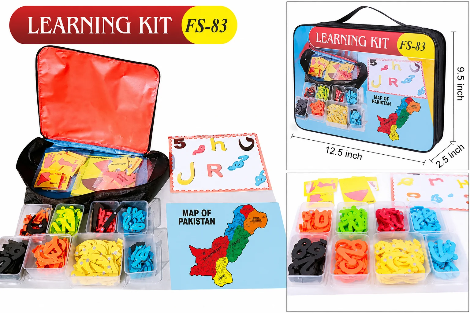 Preschool group learning with foaming activity kit