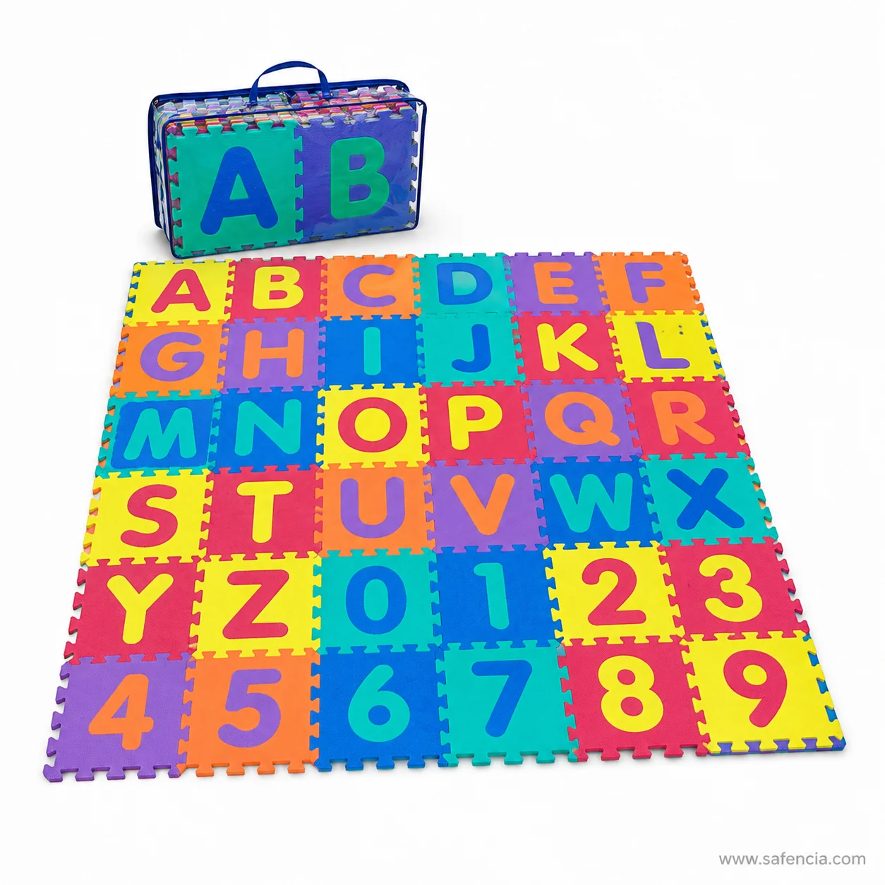 Vibrant numbers and geometric shapes detail