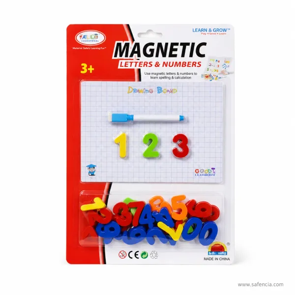 Kids Magnetic Letters & Numbers Learning Set with Writing Board & Marker (Ages 3+)