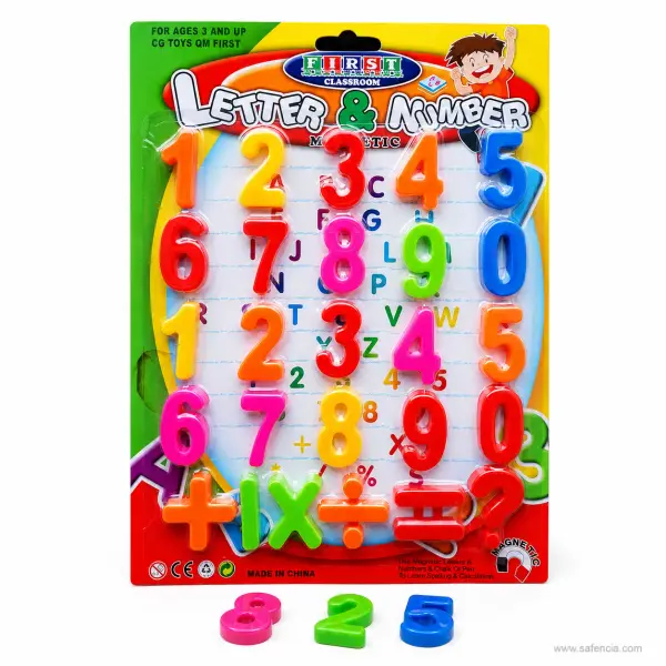 Letter & Number Counting 123 Large Patta Sheet (Model 8102 Mathematical Learning Set)