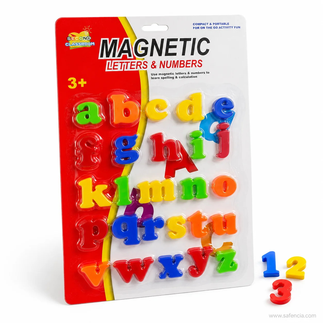 Child desktop math practice with small number card