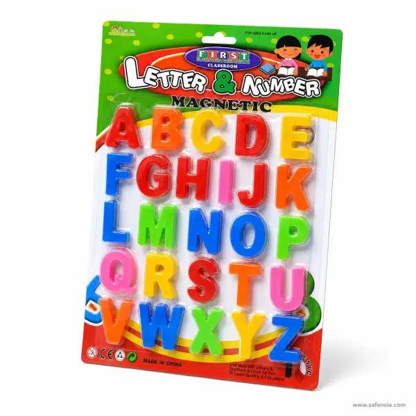 Letter & Number Large English Alphabets Sheet (Model 8101 Capital A-Z Learning Set)