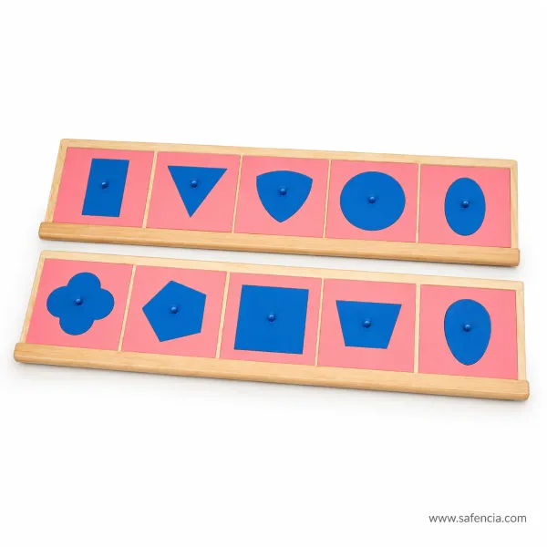 Montessori Metal Insets Tracing Tray & Stands (Pre-Writing Pencil Control Set)
