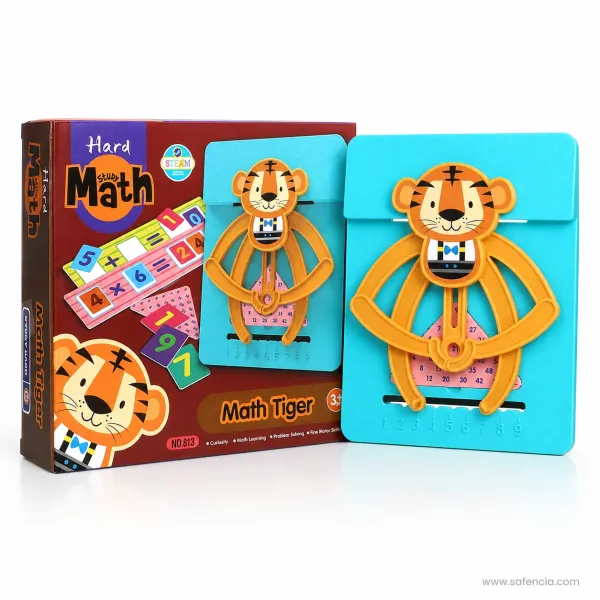 Study Hard Math Tiger Educational Game (STEM Balance Scale & Counting Numbers Toy)