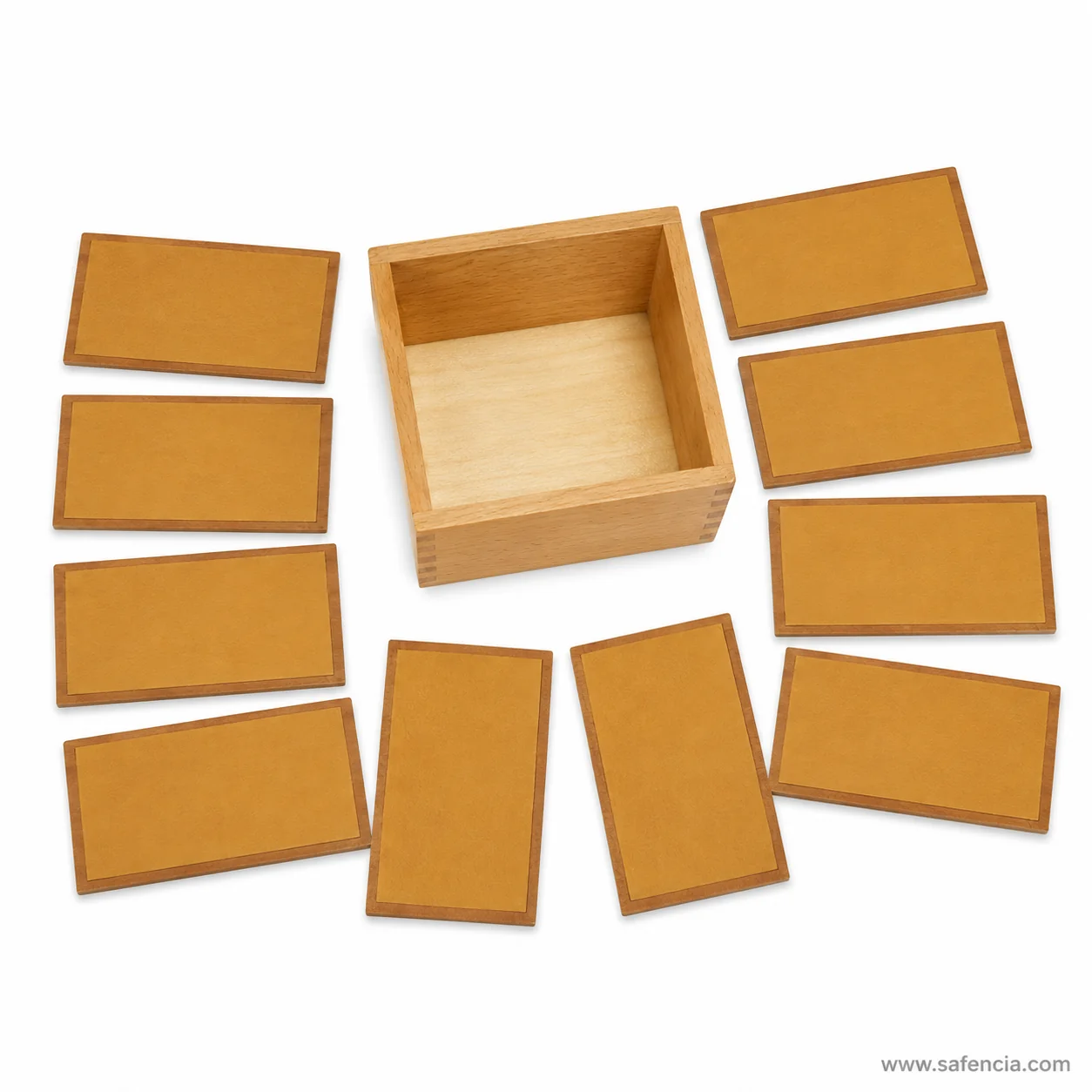 Five pairs of tactile grading tablets displayed