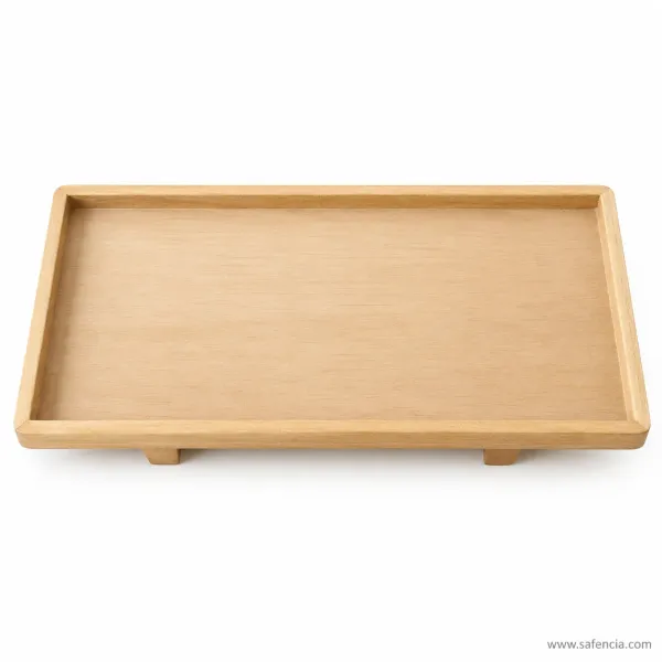 Montessori Broad Stairs Wooden Display Stand (Brown Stairs Organizer)