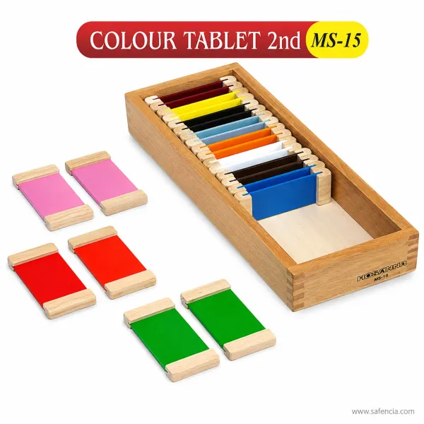 Montessori Color Tablets Box 2 (11 Color Pairs / 22 Tablets Set)