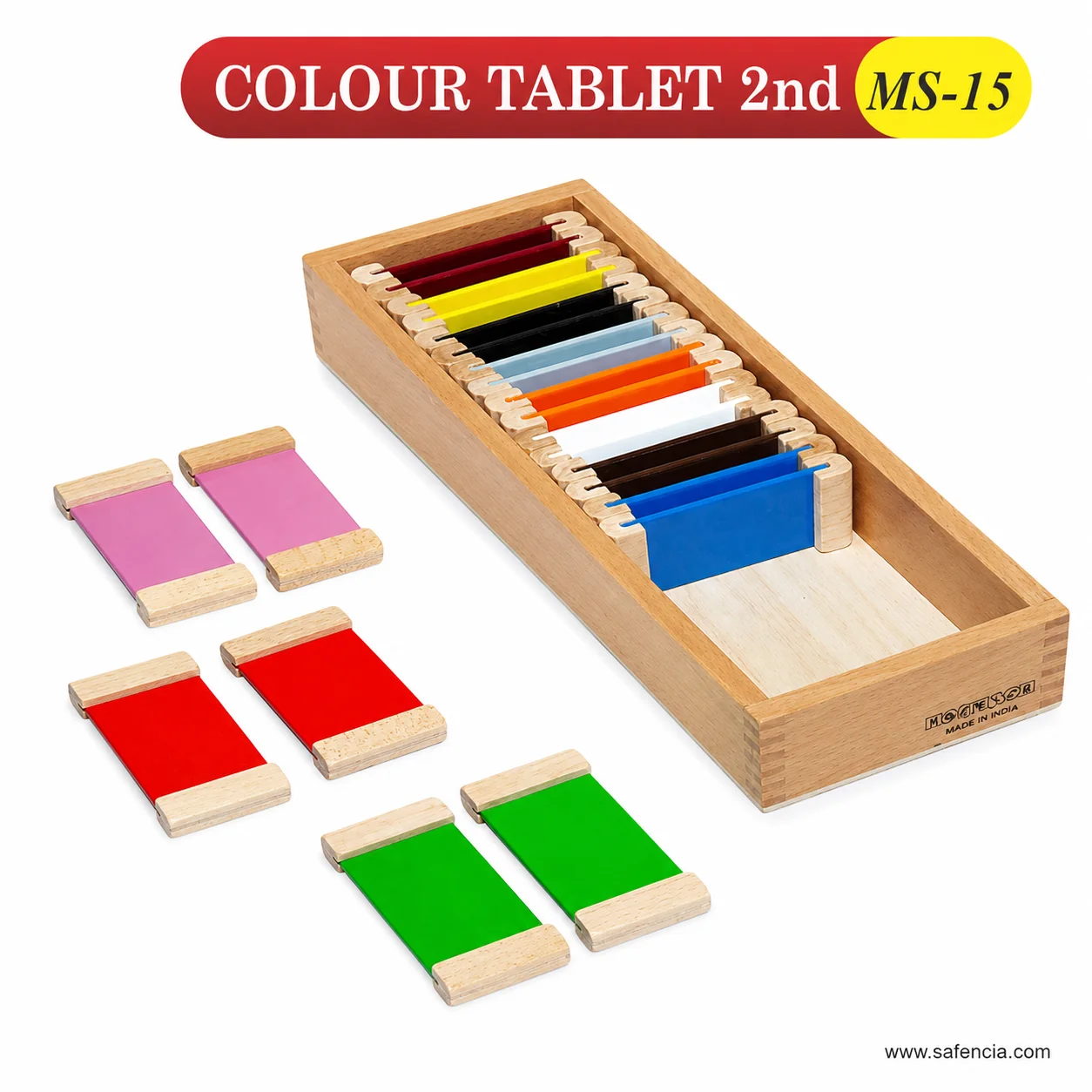 Eleven matching color pairs displayed in order
