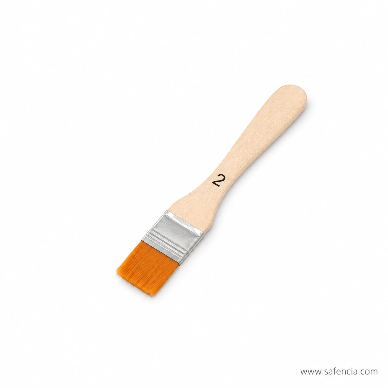 Nylon base making paint brush size 2 with narrow flat head