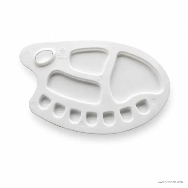 Omega Plastic Paint Palette Large with 10 Compartments