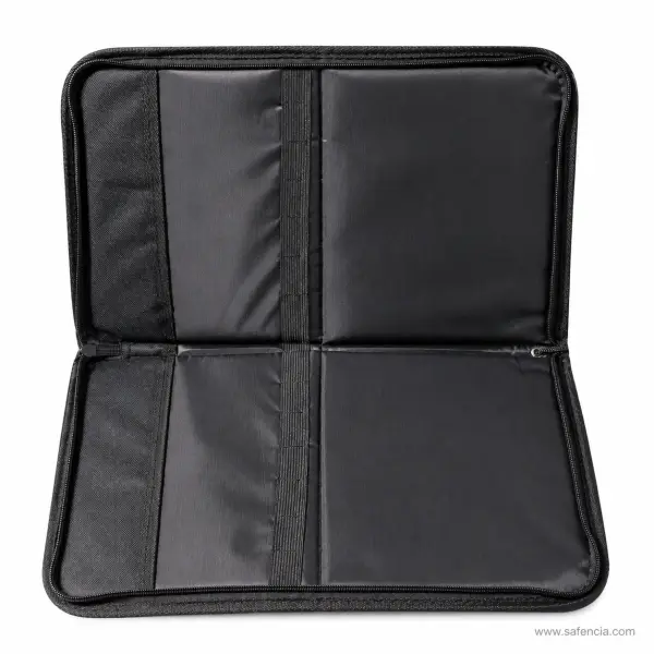 Paint Brush Holder Zip Case in Black Fabric