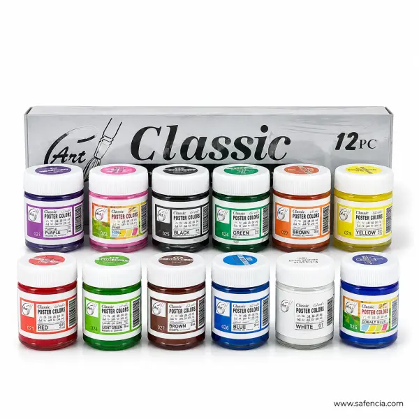 Classic Poster Colours Set of 12 x 30 ml