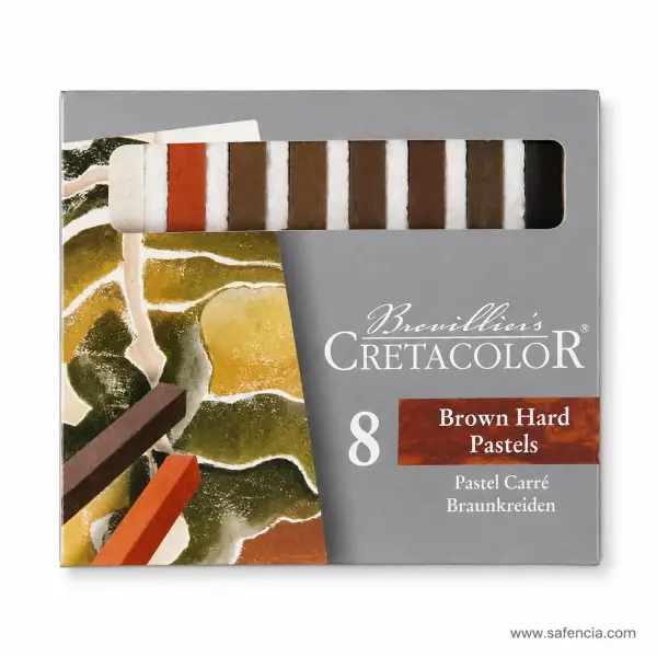 Cretacolor Brown Hard Pastels Set of 8