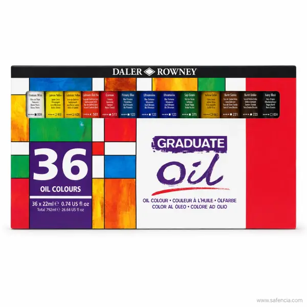 Daler-Rowney Graduate Oil Selection Set 36 x 22ml