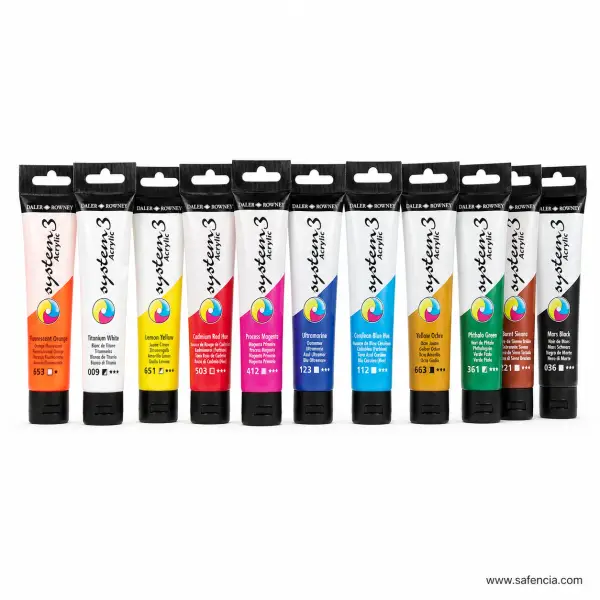 Daler-Rowney System 3 Acrylic Paint 59ml Tubes