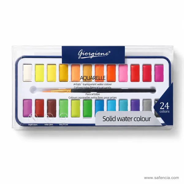 Giorgione Aquarelle Solid Water Colour, 12, 24 or 36 Colours