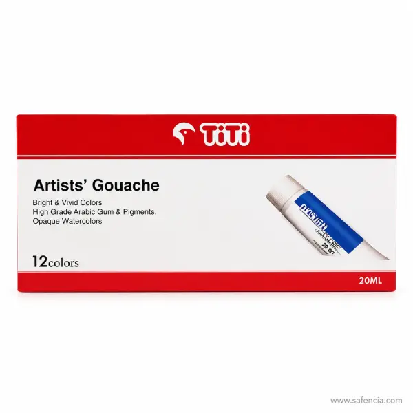 TiTi Artists' Gouache Set of 12 x 20 ml
