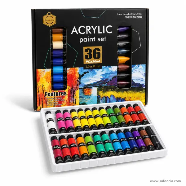 Keep Smiling Acrylic Paint Set 30ml, 18 to 36 Tubes