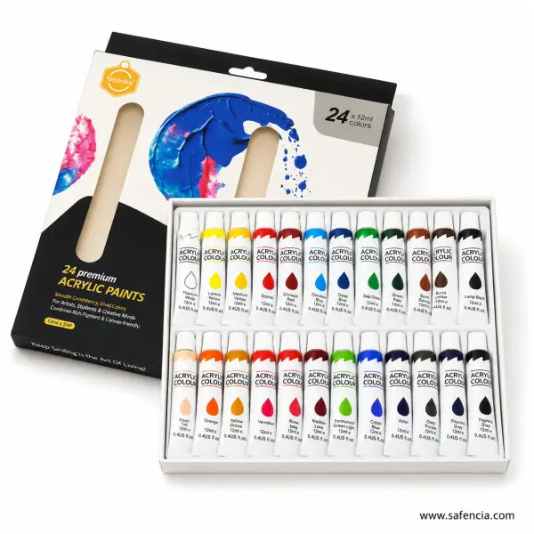 Keep Smiling 24 Premium Acrylic Paints 12ml Set