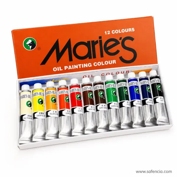 Marie's Oil Painting Colour Set of 12 Tubes