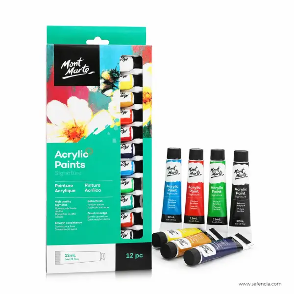 Mont Marte Signature Acrylic Paints 12ml Tubes