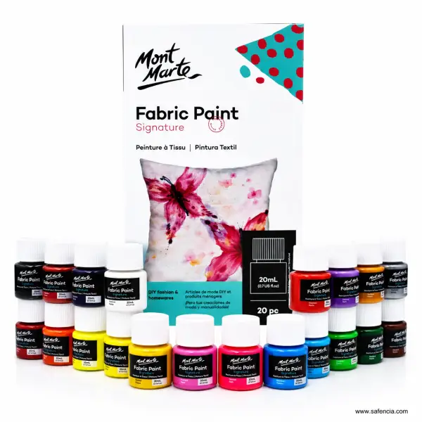 Mont Marte Fabric Paint Signature 20ml - 8 to 36 Bottles