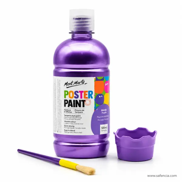 Mont Marte Poster Paint 500 mL Metallic Purple