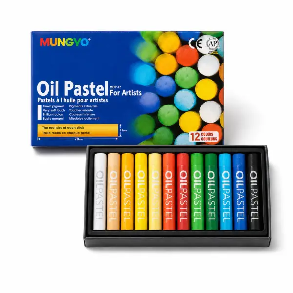 Mungyo Oil Pastels Set for Kids and Students — 12 to 48 Colours