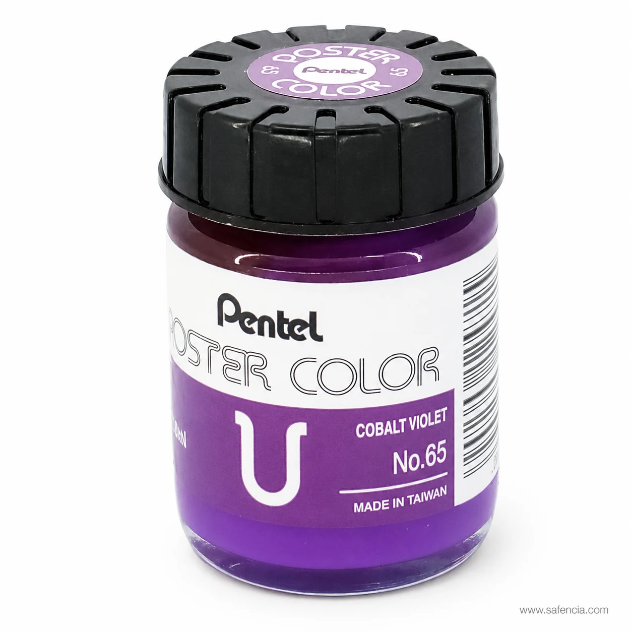 Pentel Poster Color 30 ml glass jar in Cobalt Violet with the Pentel label and U mark