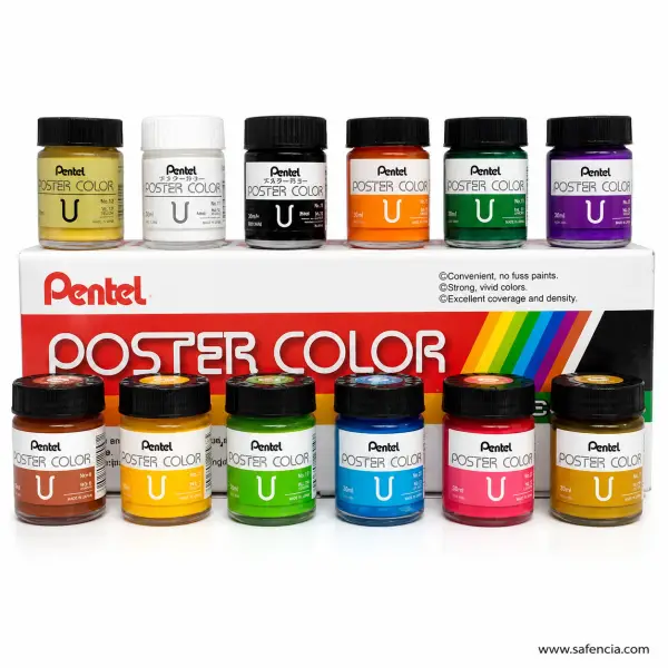 Pentel Poster Color 30 ml Set of 12