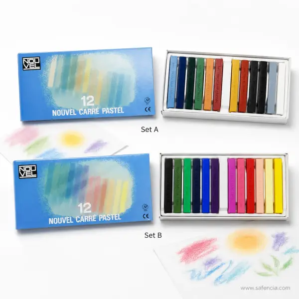 Sakura Nouvel Carre Pastel Set of 12