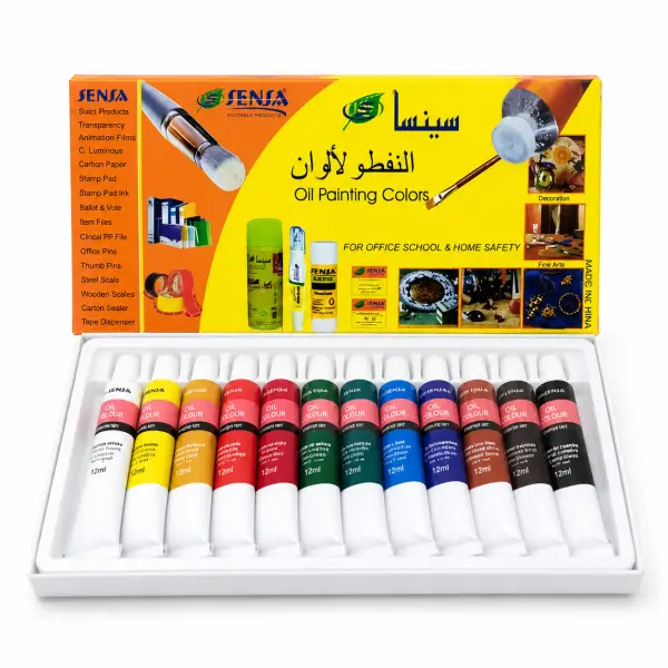 Sensa Oil Painting Colors Set of 12 x 12ml Tubes