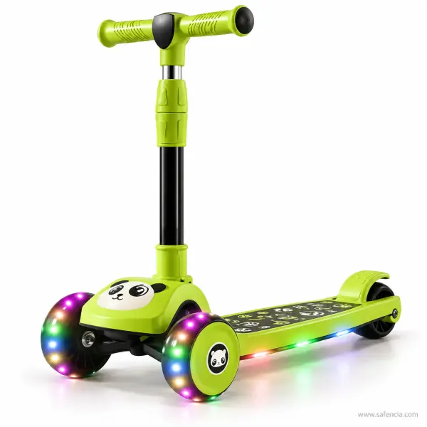 Panda Kids Scooty with Light-Up Wheels and Music