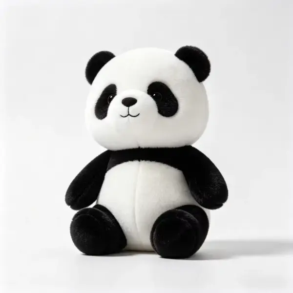 Panda Plush Stuffed Toy with Glittered Eyes