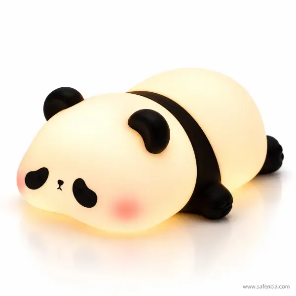 Rechargeable Panda Silicone Night Lamp with Tap Control and 30-Minute Timer