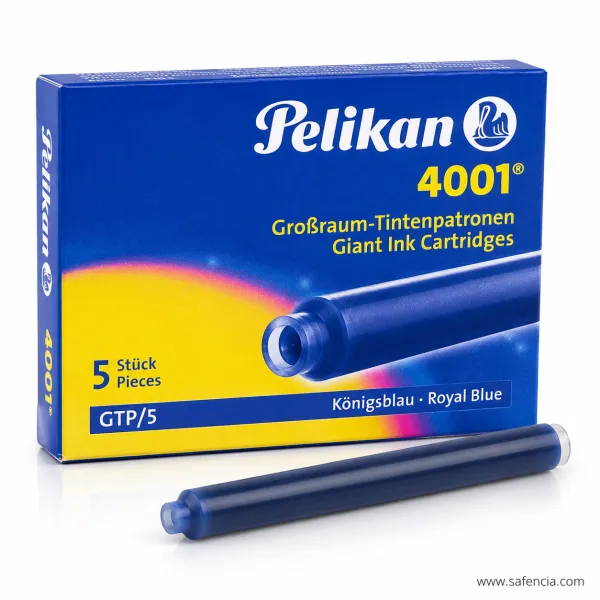 Pelikan 4001 GTP/5 Giant Ink Cartridges Royal Blue 5 Pack
